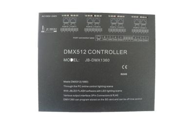 4096 قنوات AC100-240V أسود DMX512 تحكم رئيسية للتحكم عن بعد المتاحة