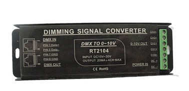 DMX إلى 0 - 10V PWM محول تحويل كامل الإسكان الألومنيوم واقية المتاحة