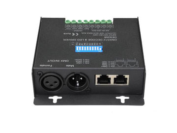 RGBW الأسود LED DMX512 فك ل LED تركيبات ثابت الجهد 10A / CH * 4 قنوات