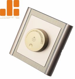 0 - 100٪ Triac Dimming LED Dimmer Switch مع المظهر الذهبي 86 * 86